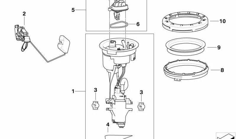 Frontbremspumpe (Hebelgeber) OEM 16148554065 für BMW Motorrad R1200GS, R1200R, R1200RT, R1200ST, HP2, K1200R, K1200S, K1300R, K1300S, R Ninet. Originaler BMW Motorrad.