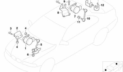Rótula de suspensión delantera OEM 37146766778 para BMW E46, E85, E86. Original BMW.