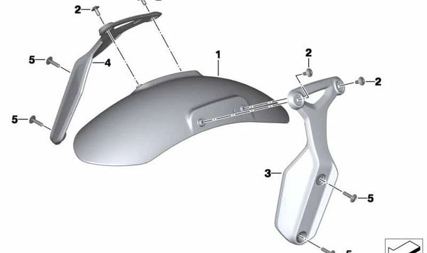 Soporte estabilizador OEM 46618531169 para BMW Motorrad R nineT, R nineT Pure, R nineT Scrambler, R nineT Urban G/S y R nineT Racer. Original BMW Motorrad.