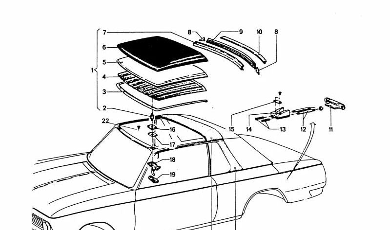 Junta de estanqueidad OEM 51711826313 para BMW E36,E46,E90,E91,E92,E93,F30,F31,F32,F33,Z3,Z4 y más. Sella el techo duro (hardtop). Original BMW.