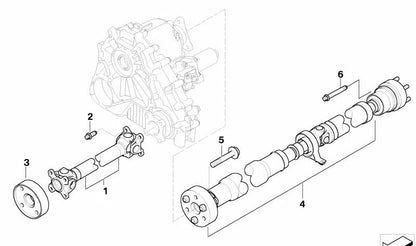 Eje de transmisión delantero para BMW Serie 3 E46, X3 E83, E83N (OEM 26207525969). Original BMW