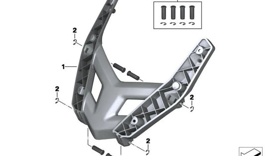 Perno de reglaje del parabrisas OEM 46638550536 para motos BMW C 650 GT (K19). Original BMW Motorrad.
