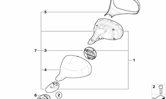 Tornillo de culata M5x30 OEM 07119904287 para BMW Z8 E52. Original BMW.