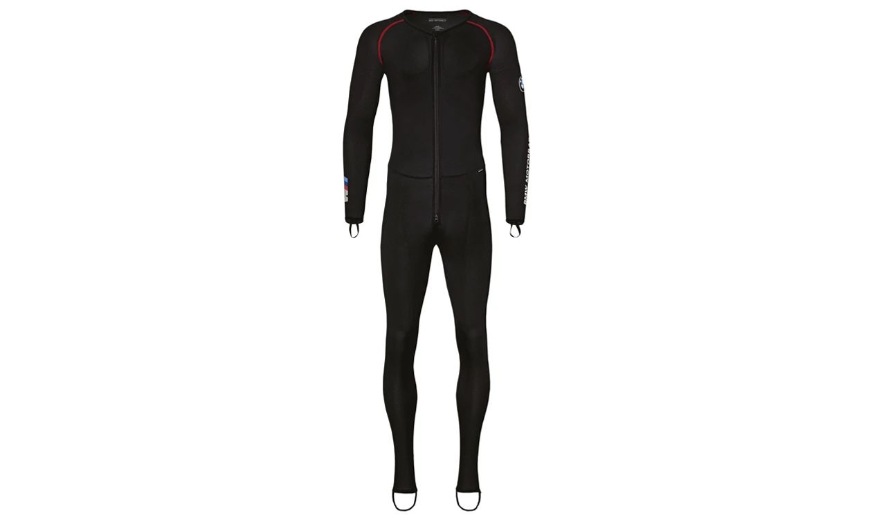 Traje interior de una pieza RR hombre negro talla S OEM 76238504230 válido para motos BMW. Original BMW Motorrad.