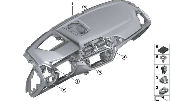 I-Tafel Sensatec para BMW X3 F97N, G01N, X4 F98N, G02N (OEM 51459631014). Original BMW
