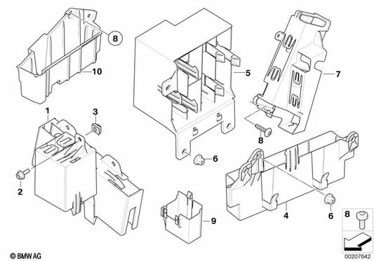 TEK -Modulunterstützung für BMW X5 E70, E70N, X6 E71, E72 (OEM 6135915388). Original BMW.