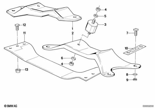 Travesaño per BMW Series 3 E30 (OEM 24711129346). BMW originale