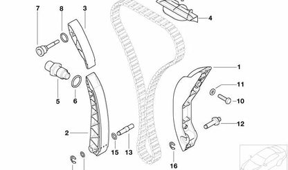Perno de apoyo para BMW E46, E85, E86 (OEM 11317830763). Original BMW