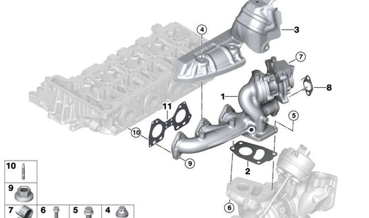 Vite OEM 07148594910 per BMW G42, G20, G21, G28, G22, G23, G26, G30, G31, G32, G01, G02. BMW originale.