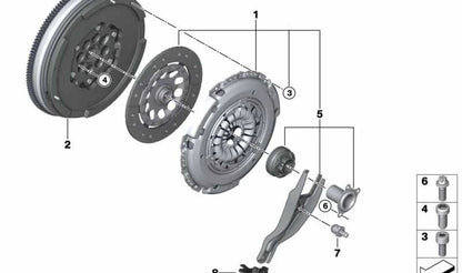Volante bimasa OEM 21208600211 para BMW F52 120i y BMW F45/F46 220i (manual y automático). Compatible con tracción delantera. Original BMW.