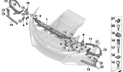 OEM 5164739107 Supporto ad armi sinistro per BMW I8 (I12, I15). BMW originale.