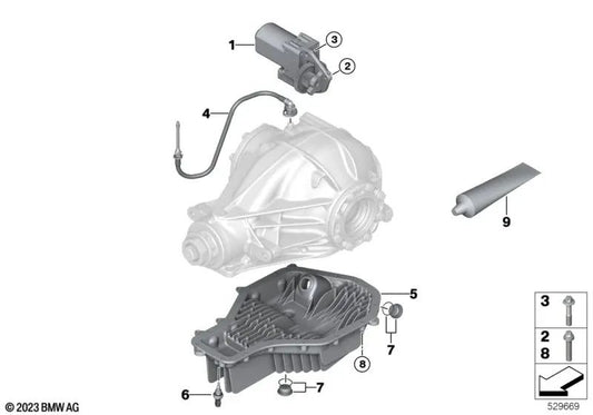 BMW F95, F95N, X6 F96, F96N, X7 G07, G07N (OEM 33118009725) BMW d'origine.