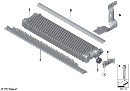 Lati di gomma per BMW Series 3 E30, Serie 5 E60, E61N, F10, F90, F90N, Serie 6 E24, E63, E64, F06, F12, F13, Serie 8 E31, F91, F92, F93, G15, G16 (OEM 17211712839 ). BMW originale
