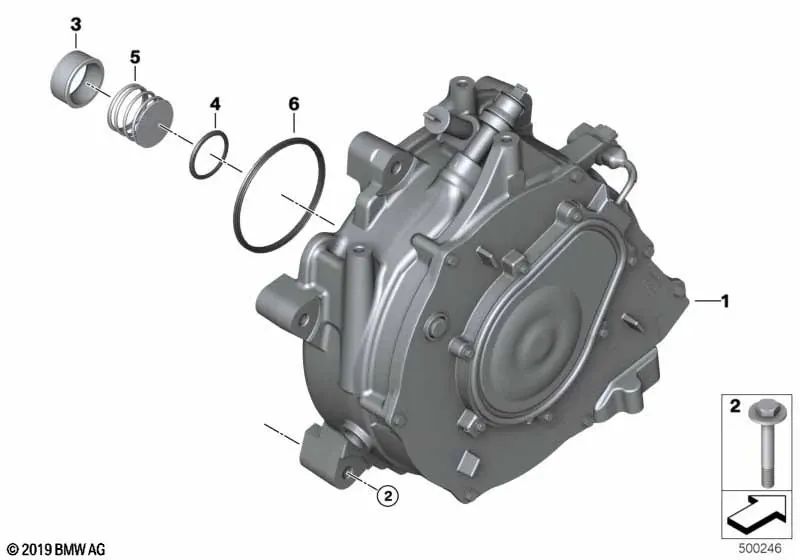 Mola de compressão para BMW i01, i01n (OEM 12318637788). BMW original