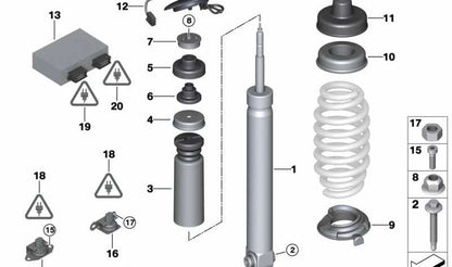 OEM rear shock absorber 3352284311 for BMW E92, E93. Original BMW.