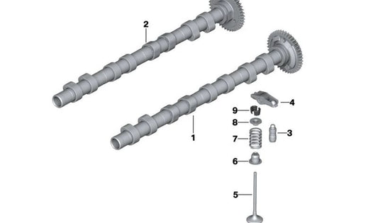 Árbol de levas de escape OEM 11318575436 para BMW E81, E82, E87, E88, E90, E91, E92, E93, E60, E61, E84, E83. Original BMW.