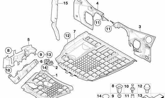 Urgent Embels Board OEM 51487145708 per BMW X5 E53. Compatibile con X5 3.0D FB71, FB72, FB81, FB82 (2003-2006). BMW originale BMW.