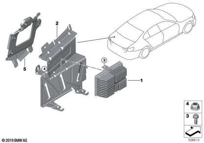Amplificador Sistema de Top-Hifi para BMW G30, G31, G32, G11, G12 (OEM 65122622873). Original BMW