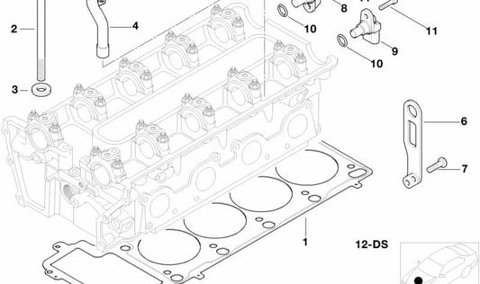 **Junta tapa de balancines OEM 11121406717 para BMW E39, E46, E36, E34, Z3. Original BMW.**