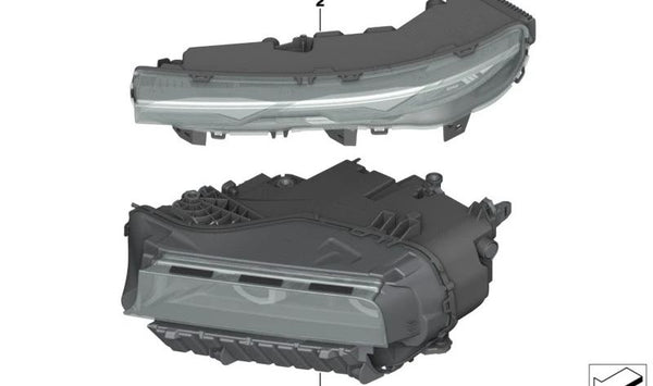 Faro LED delantero izquierdo OEM 63115A9CF97 para BMW (Modelos compatibles: G20, G21, G30, G31, G11, G12). Original BMW.