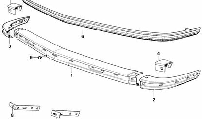 Soporte derecho OEM 51111864332 para BMW E21. Original BMW.