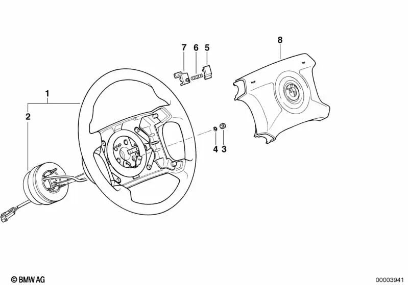 Toothed washer for BMW E30, E36, E28, E34, E24, E23, E32, E31 (OEM 07119936021). Genuine BMW