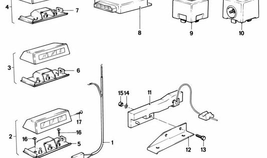 Belt Tensioner Control Unit for BMW E21, E12, E28, E24, E23 (OEM 61311370263). Original BMW
