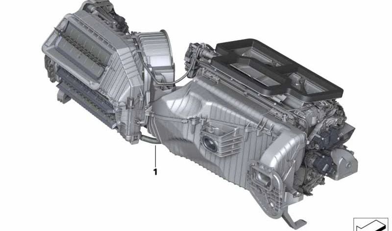 Carcasa distribuidor de aire acondicionado OEM 64119382878 para BMW G20, G20N, G21, G21N, G01, G01N, G02, G02N, G22, G22N, G23, G23N, G26, G26N. Original BMW.