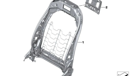 Aislante de cabeza OEM 52107431545 para BMW G20, G20N, G21, G21N, G28, G28N, G26, G26E, G26F, G26N, F97, F97N, G01, G01N, G08, G08E, G08F, G08N, F98, F98N, G02, G02N, G07, G07N. Original BMW.