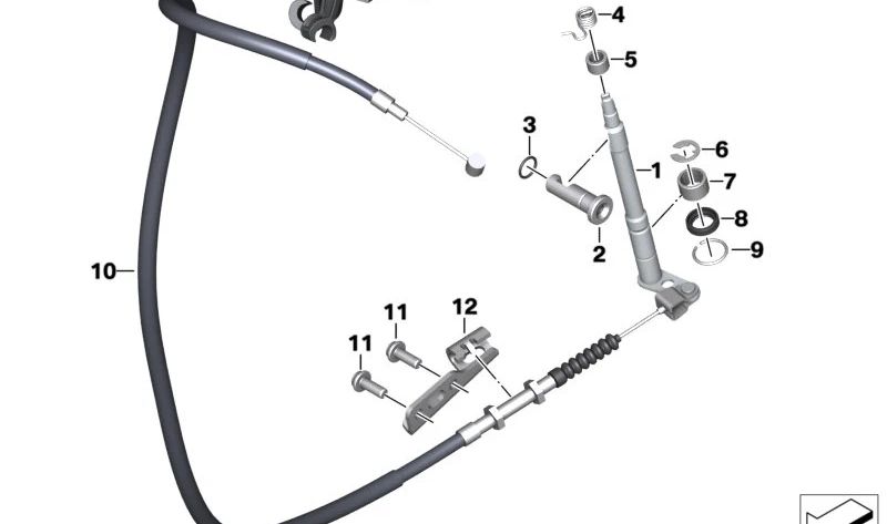 Casquillo de aguja OEM 21217700120 para motos BMW S1000R, F750GS, F800GS, F900XR... y más. Original BMW Motorrad.