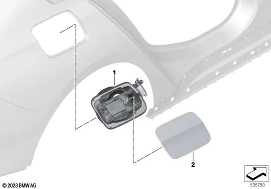 Abdecktopf para BMW G60 (OEM 51179450290). BMW original