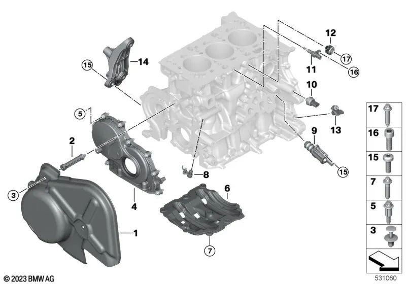 Plaque d'adaptateur pour BMW F40, F52 Série 1 F44, F45, F46, U06 Série 2 I12, I15 Series I F48, F49, U11 Série X1 F39 Série X2 (OEM 11118513419). BMW d'origine