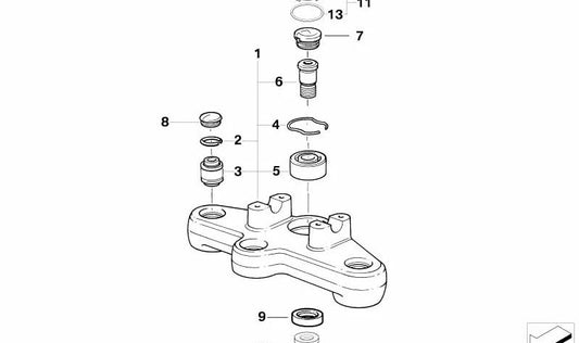 Caperuza OEM 31422314133 para motos BMW R1100GS, R1150GS, R1150RT, K1200LT... y más. Original BMW Motorrad.