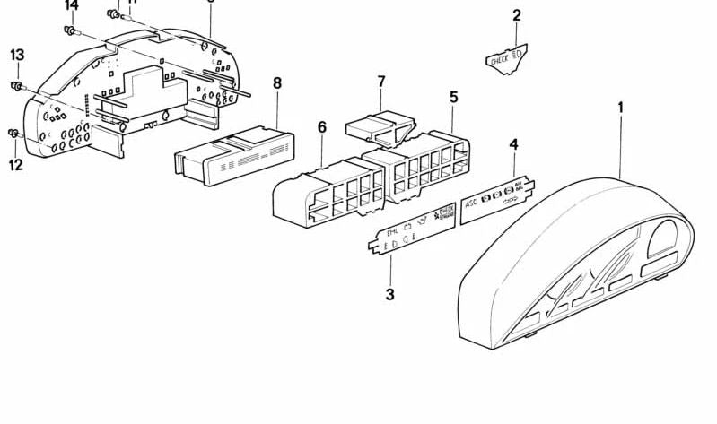 Porta lámparas OEM 62111392983 para BMW E36, E31 y Z3. Original BMW.