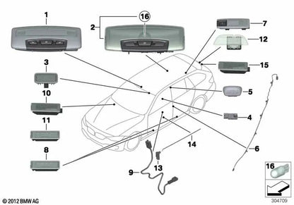 O Innleuchte liderou para a BMW 3 F31 Series, F31N (OEM 63319458476). BMW original