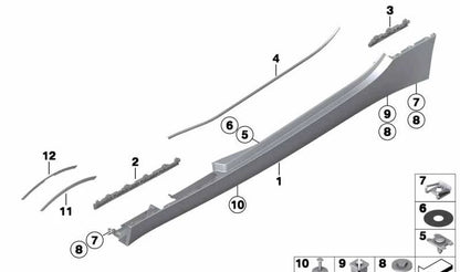 Supporto a destra OEM 51777192060 per BMW Z4 E89. BMW originale.