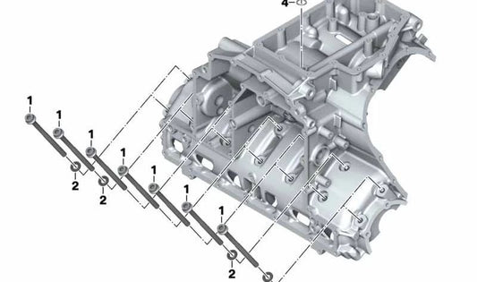 M9X1.25 Parafuso OEM 07147105621 para BMW Motorrad K 1600 GT, GTL, GTL Exclusivo e Modelos Bagger (KK48 e KK61). BMW Motorrad original.