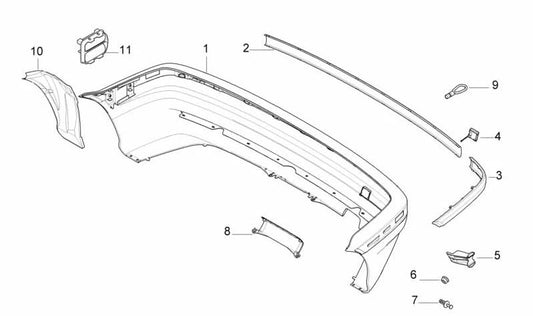 OEM 51128146504 Tampa do tronco para BMW 3 E36 Series. Substituição original da BMW.