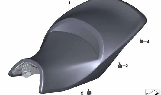 Schwarze niedrige Sitzbank OEM 52539829807 für BMW Motorrad K1600 Bagger (K61). Original BMW Motorrad.