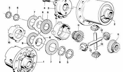 Disco de embrague interior OEM 33141210626 para BMW E12, E24, E23. Original BMW.