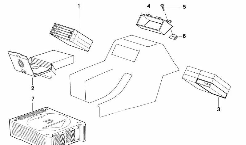 Tuerca de chapa OEM 65137067915 para BMW E46, E31, F15, F85, E71, F16, F86. Ideal para fijaciones en sistemas de audio y maletero. Original BMW.