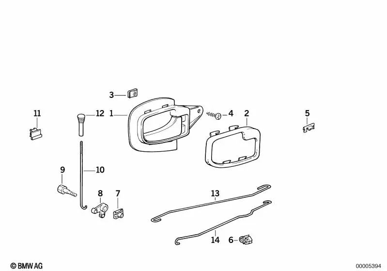Vite BRIDA per BMW E30, E36, E12, E28, E34, E23, E32 (OEM 51221818973). BMW originale.