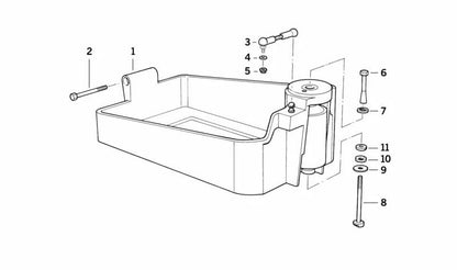 Arandela cóncava OEM 07119987010 para BMW E36 (318i, 320i) modelos con motor M43 y M50/M52. Original BMW.