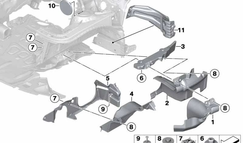 Cubierta superior izquierda de la columna de dirección OEM 51757274855 para BMW F30, F30N, F31, F31N, F34, F32, F32N, F33, F33N, F36, F36N. Original BMW.