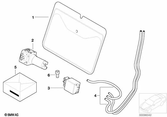 Réglage des câbles définie pour BMW E60, E60N, E61, E61N, E65, E66, E70, E70N, E71, E72 (OEM 61117070505). BMW d'origine.