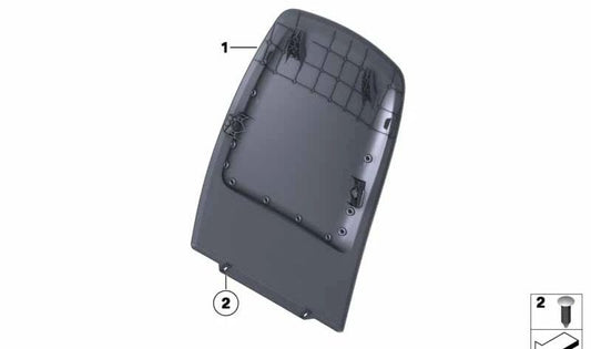 Panel trasero con red portaobjetos OEM 52109176163 para BMW Z4 E89. Original BMW.