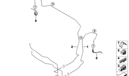 Tubo de freio BMW 3 G80 Series, G81, 4 G82 Series, G83 (OEM 34308095700). BMW original