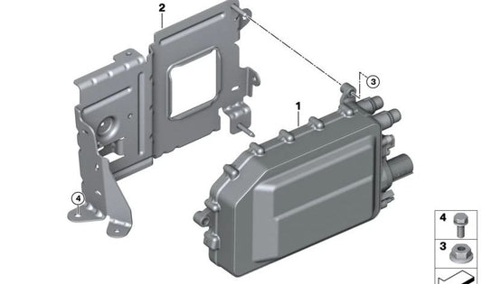 OEM SUPPORT 64129871213 for BMW X1 (U11, U12) and BMW X2 (U10). Original BMW.