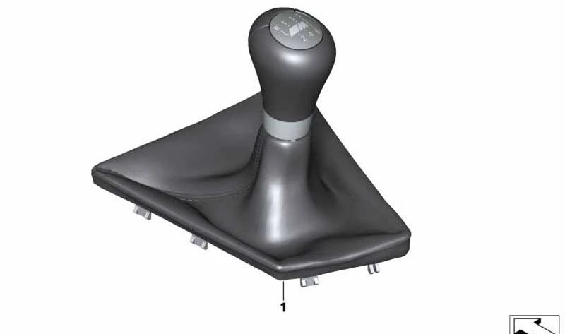 Illuminated Leather Gear Shift Knob for BMW 3 Series F80, 4 Series F82, F83 (OEM 25112284705). Original BMW