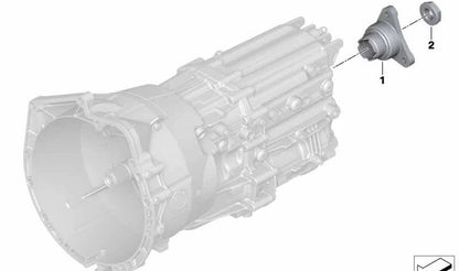 Brida de salida OEM 23217604414 para BMW E82, E88, E90, E90N, E91, E91N, E92, E92N, E93, E93N, E60N, Z4 E89. Original BMW.